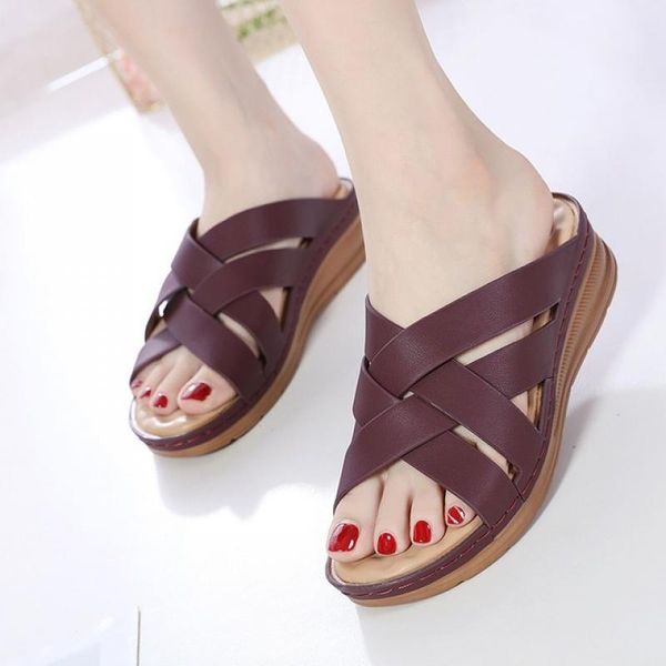 slippers 2021 women's slip-on weave style solid color wedge sewing ladies slides summer peep toe casual soft comfy women shoes, Black
slippers 2021 women's slip-on weave style solid color wedge sewing ladies slides summer peep toe casual soft comfy women shoes, Black