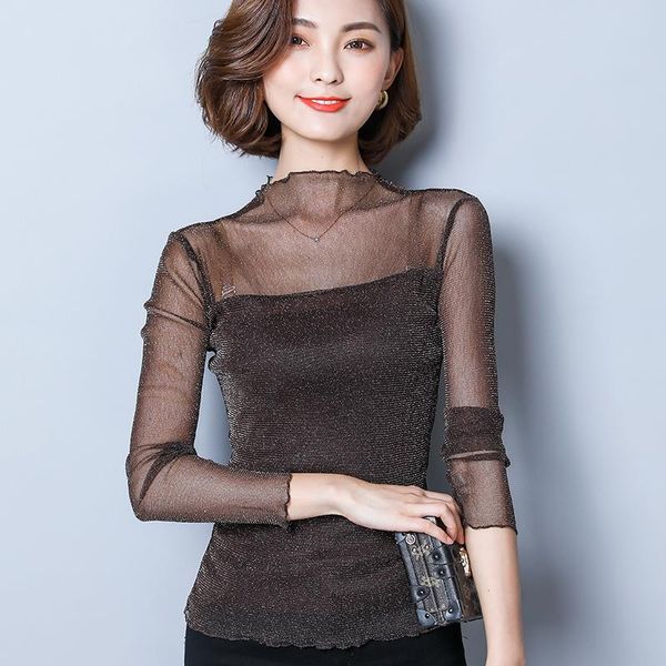 women's blouses & shirts women elastic lace blouse female brown vintage puls size ladies korean fasion elegant bodycon straching o, White
women's blouses & shirts women elastic lace blouse female brown vintage puls size ladies korean fasion elegant bodycon straching o, White