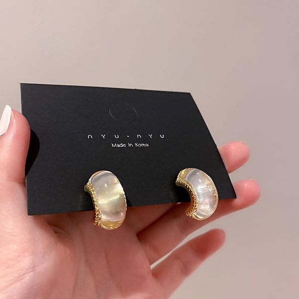 hoop & huggie japan korea delicate opal stone c-shape circle earrings for women girls statement earring wedding jewelry bijoux gift, Golden;silver
hoop & huggie japan korea delicate opal stone c-shape circle earrings for women girls statement earring wedding jewelry bijoux gift, Golden;silver