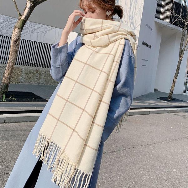 scarves autumn and winter ladies scarf fashion korean long plaid wraps thick wild warm shawls girl go out tourism lovers bib, Blue;gray
scarves autumn and winter ladies scarf fashion korean long plaid wraps thick wild warm shawls girl go out tourism lovers bib, Blue;gray