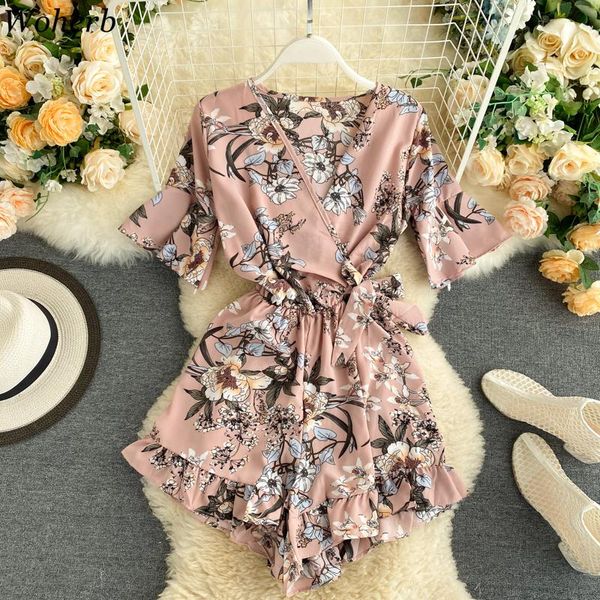 women's jumpsuits & rompers woherb short sleeve floral women summer beach wide leg overalls fashion korean playsuits bohemian print str, Black;white
women's jumpsuits & rompers woherb short sleeve floral women summer beach wide leg overalls fashion korean playsuits bohemian print str, Black;white