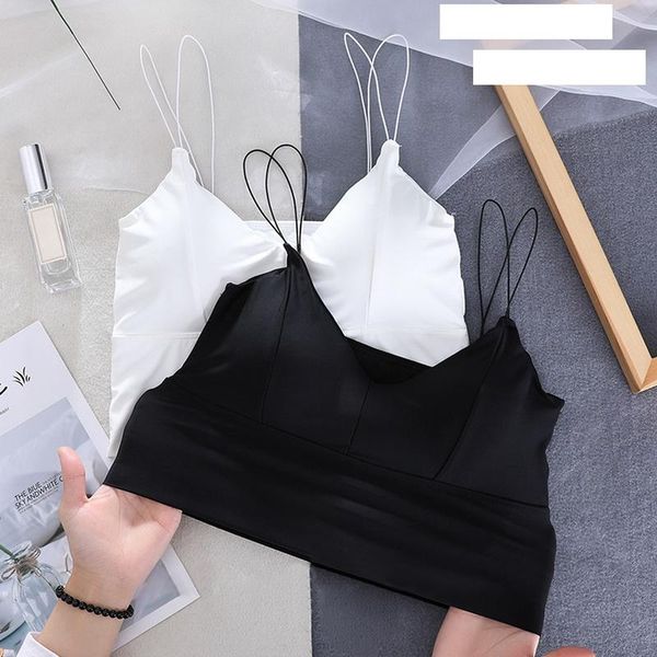 bustiers & corsets fashion ice silk women crop wireless underwear push-up female lingerie sport bra with chest pad breathable, Black;white
bustiers & corsets fashion ice silk women crop wireless underwear push-up female lingerie sport bra with chest pad breathable, Black;white