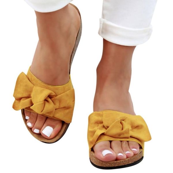 sandals latest fashion women bow tie flat thick bottom heel slipper beach shoes footwear bohemia summer party, Black
sandals latest fashion women bow tie flat thick bottom heel slipper beach shoes footwear bohemia summer party, Black