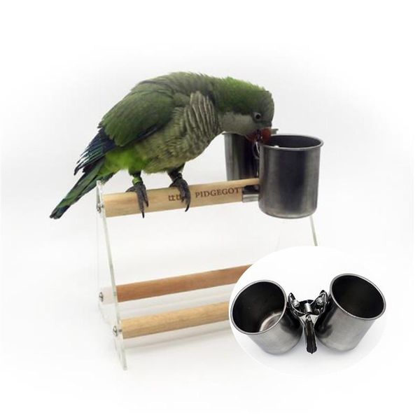 other bird supplies pet birds food water feeding cups with clip stainless steel parrot cage stand feeder dispenser single/double
other bird supplies pet birds food water feeding cups with clip stainless steel parrot cage stand feeder dispenser single/double