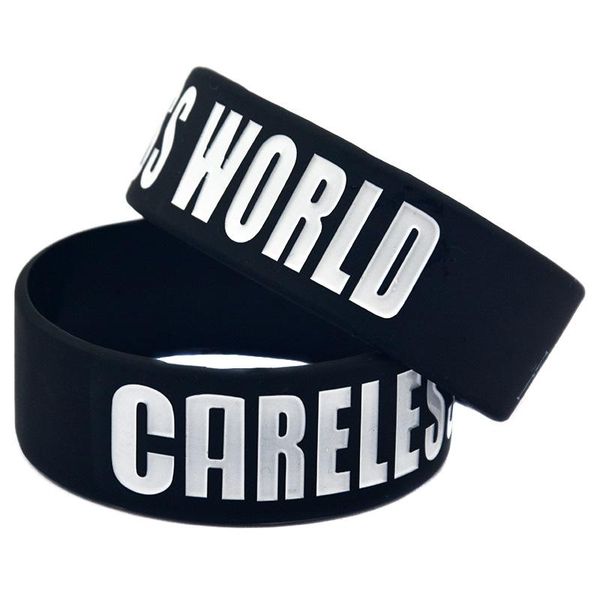 charm bracelets 1pc one inch wide last king careless world silicone bracelet, Golden;silver
charm bracelets 1pc one inch wide last king careless world silicone bracelet, Golden;silver