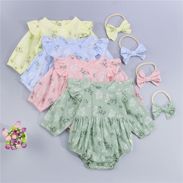 jumpsuits 0-24m baby girls floral print long sleeve o-neck romper with ruffles headband bay summer playsuit, Blue
jumpsuits 0-24m baby girls floral print long sleeve o-neck romper with ruffles headband bay summer playsuit, Blue