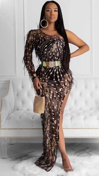 women winter one single sleeve party dress ladies designer evening long vestido with bodusuit 210527, Black;gray
women winter one single sleeve party dress ladies designer evening long vestido with bodusuit 210527, Black;gray