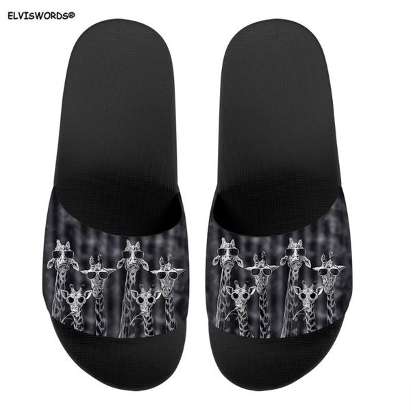 slippers elviswords cool giraffe pattern women summer casual slip on flats girls sandals indoor soft non-slip ladies slides 2021, Black
slippers elviswords cool giraffe pattern women summer casual slip on flats girls sandals indoor soft non-slip ladies slides 2021, Black