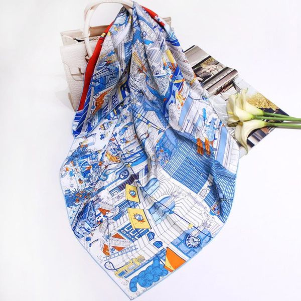 scarves luxury 100% twill silk scarf women kerchief fashion street print shawl hijab hand rolled stole bandana 90*90cm, Blue;gray
scarves luxury 100% twill silk scarf women kerchief fashion street print shawl hijab hand rolled stole bandana 90*90cm, Blue;gray