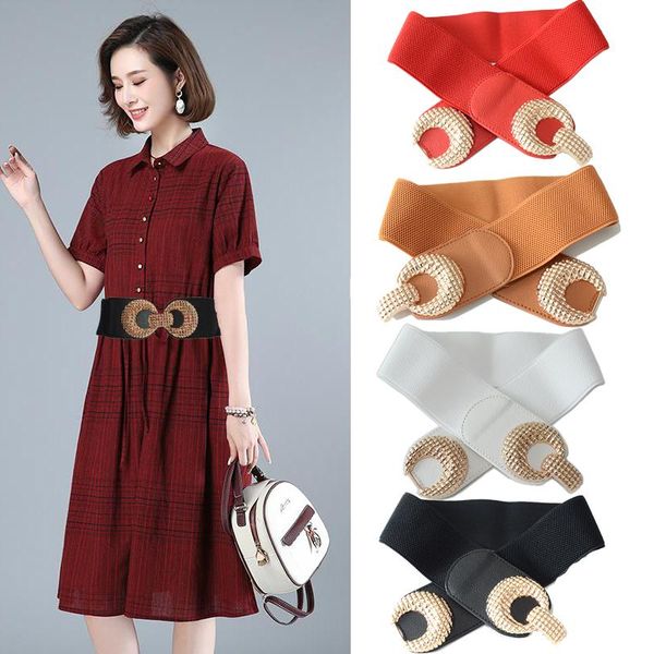 belts luxury fashion 2021 ladies 6.0cm wide metal decoration elastic women's belt all-match dress waist buckle bg-1607, Black;brown
belts luxury fashion 2021 ladies 6.0cm wide metal decoration elastic women's belt all-match dress waist buckle bg-1607, Black;brown