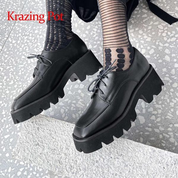 dress shoes krazing pot big size genuine leather round toe high heels brand england style young lady daily wear modern women pumps l61, Black
dress shoes krazing pot big size genuine leather round toe high heels brand england style young lady daily wear modern women pumps l61, Black