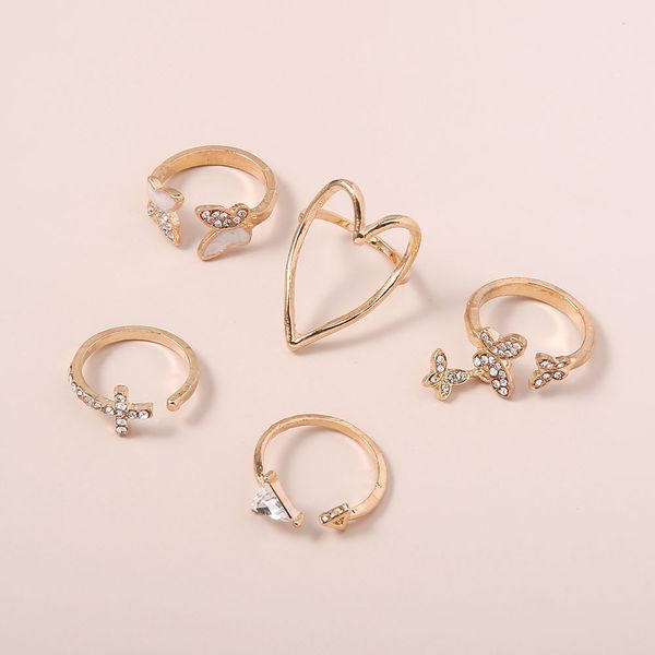 bague papillon en forme de coeur creux en forme de coeur en forme de triangle croisé, Golden;silver
bague papillon en forme de coeur creux en forme de coeur en forme de triangle croisé, Golden;silver