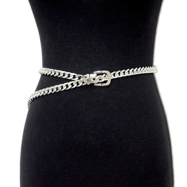 belts fashion women's decoration metal waist chain simple punk silver with jeans, Black;brown
belts fashion women's decoration metal waist chain simple punk silver with jeans, Black;brown