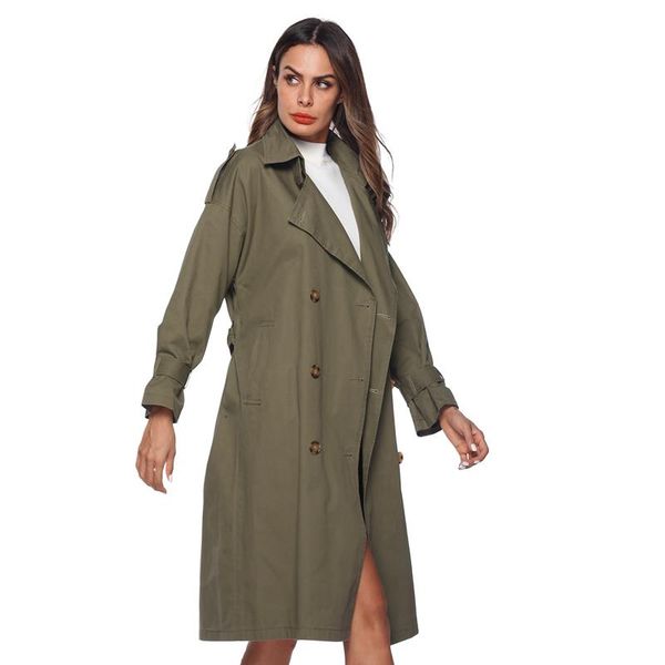 women's trench coats 2021 autumn fashion casual coat oversize double breasted vintage washed outwear loose clothing plus size, Tan;black
women's trench coats 2021 autumn fashion casual coat oversize double breasted vintage washed outwear loose clothing plus size, Tan;black