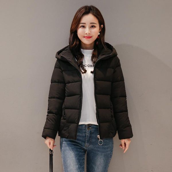 women's down & parkas 2021 winter hooded short jacket women plus size solid stand collar loose cotton padded casual thick coat ladies, Black
women's down & parkas 2021 winter hooded short jacket women plus size solid stand collar loose cotton padded casual thick coat ladies, Black