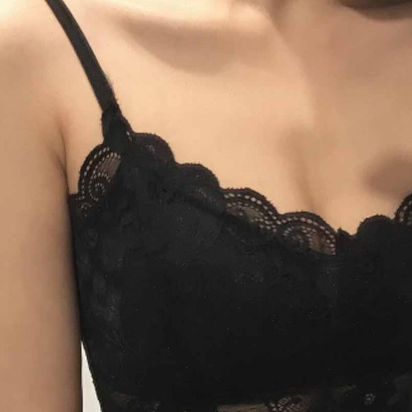 2021 new lace strap wrapped chest shirt underwear bralett ladies camisole black white women summer crop a70
2021 new lace strap wrapped chest shirt underwear bralett ladies camisole black white women summer crop a70