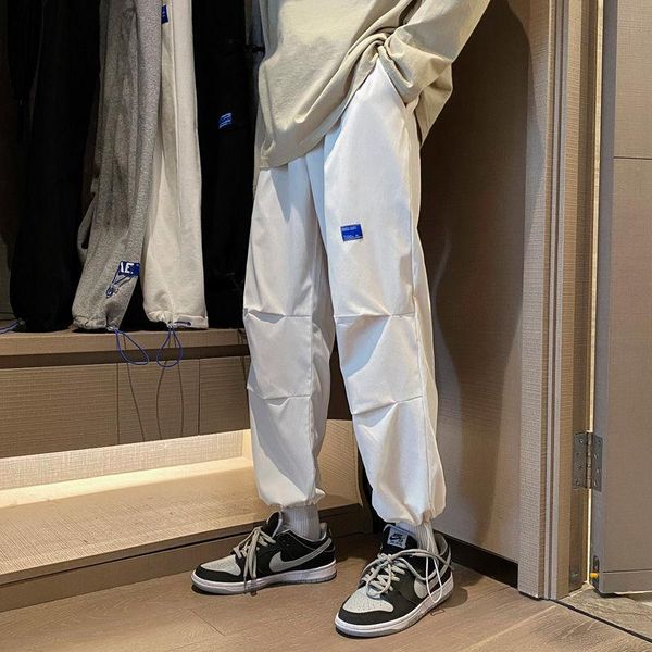 spring and autumn korean casual pants men's loose fashion elastic waist feet pants men's harajuku streetwear stitching, Black
spring and autumn korean casual pants men's loose fashion elastic waist feet pants men's harajuku streetwear stitching, Black