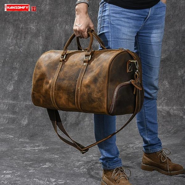 duffel bags retro large-capacity men's handbags travel bag men shoes bucket shoulder luggage crazy horse leather male type big
duffel bags retro large-capacity men's handbags travel bag men shoes bucket shoulder luggage crazy horse leather male type big