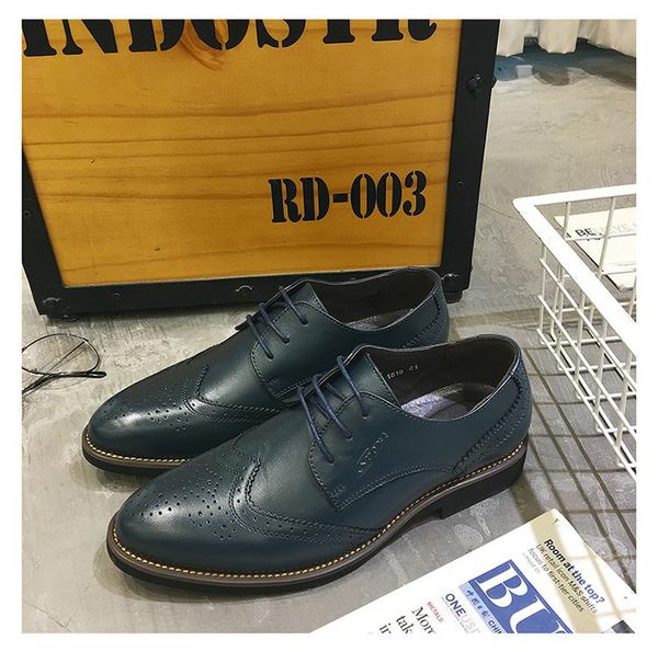dress shoes men british style leather oxford retro brogues men's genuine sapatos femininos plus size 11 12 13, Black
dress shoes men british style leather oxford retro brogues men's genuine sapatos femininos plus size 11 12 13, Black