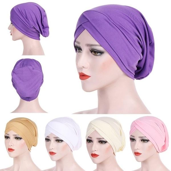 beanie/skull caps muslim women turban hijab cap islamic head wrap elastic bandanas cancer chemo scarf for hair loss accessories, Blue;gray
beanie/skull caps muslim women turban hijab cap islamic head wrap elastic bandanas cancer chemo scarf for hair loss accessories, Blue;gray