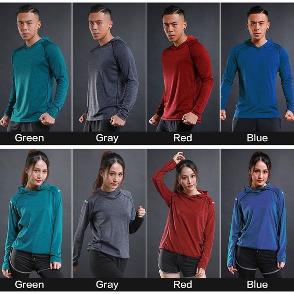 men and women sport t-shirt fitness running sweatshirt yoga clothes gym jogging tracksuit long sleeve elasticity hoodies, Black;blue
men and women sport t-shirt fitness running sweatshirt yoga clothes gym jogging tracksuit long sleeve elasticity hoodies, Black;blue