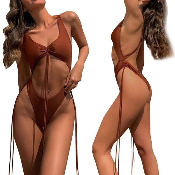 women's swimwear sleeveless swimwear, classic v-neck bare midriff bodysuit, solid color backless swimsuit, White;black
women's swimwear sleeveless swimwear, classic v-neck bare midriff bodysuit, solid color backless swimsuit, White;black
