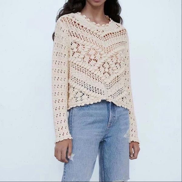 2021 women pullovers sweaters long sleeve o neck hollow out solid fashion sweater female splice vintage sweater clothing, White;black
2021 women pullovers sweaters long sleeve o neck hollow out solid fashion sweater female splice vintage sweater clothing, White;black