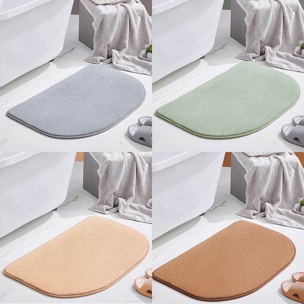 toilet floor mat bathroom door absorbent pad toilet anti slip carpet entrance semicircle
toilet floor mat bathroom door absorbent pad toilet anti slip carpet entrance semicircle