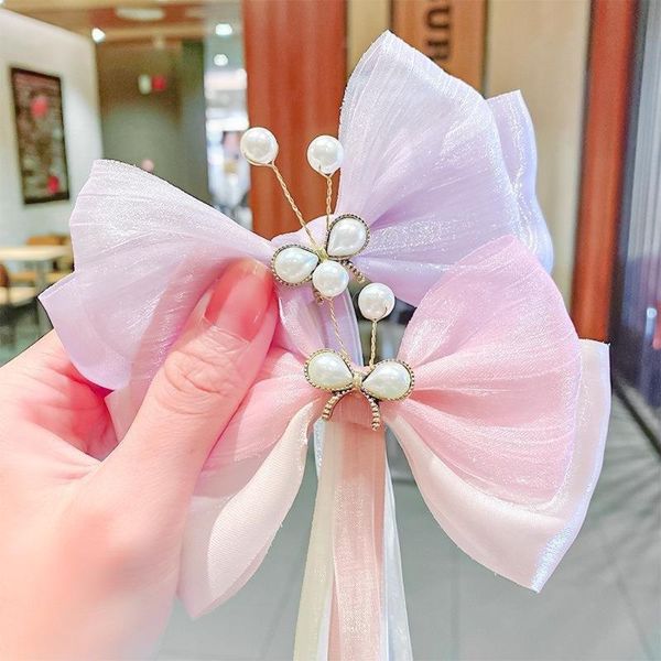hair accessories sweet and cute children's bow ribbon hairpin fashion tassel exquisite trend headdress small gifts, Slivery;white
hair accessories sweet and cute children's bow ribbon hairpin fashion tassel exquisite trend headdress small gifts, Slivery;white