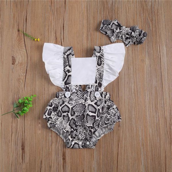 clothing sets toddler girls romper baby headband sleeve patchwork hollow crotch buttons snakeskin printed 2-piece clothes, White
clothing sets toddler girls romper baby headband sleeve patchwork hollow crotch buttons snakeskin printed 2-piece clothes, White