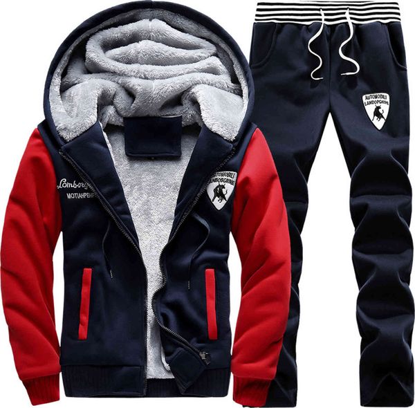 plush thickened 2021 winter new men's korean slim hooded youth casual warm two-piece suit, Gray
plush thickened 2021 winter new men's korean slim hooded youth casual warm two-piece suit, Gray