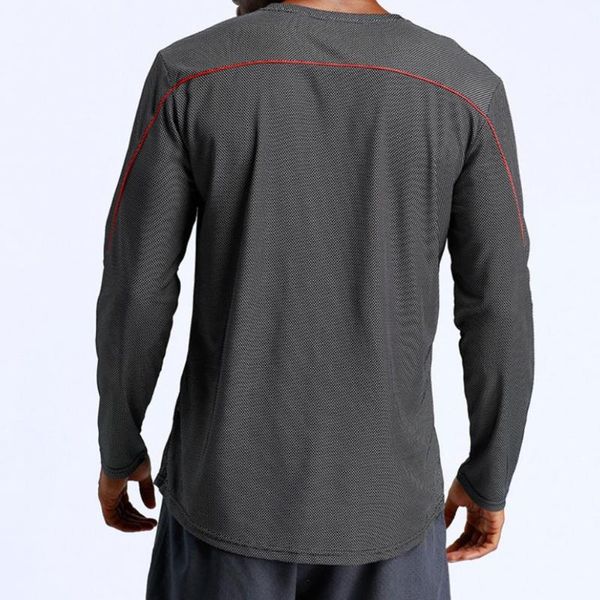 men's casual shirts loose autumn solid color mesh t-shirt for jogging sports, White;black
men's casual shirts loose autumn solid color mesh t-shirt for jogging sports, White;black