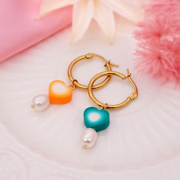 hoop & huggie 10pairs/lot fashion handmade freshwater baroque pearl bohemian jewelry stainless steel hoops earrings for women, Golden;silver
hoop & huggie 10pairs/lot fashion handmade freshwater baroque pearl bohemian jewelry stainless steel hoops earrings for women, Golden;silver