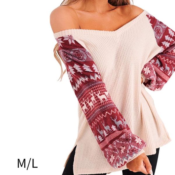 women's sweaters v -neck christmas women sweater pullover sweatshirt santa clothes for holiday ladies, White;black
women's sweaters v -neck christmas women sweater pullover sweatshirt santa clothes for holiday ladies, White;black