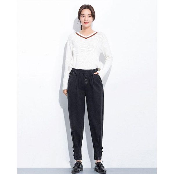 women's jeans fashion high waist slimming loose leggings torre pants harem with 3d design cuffs plus large size -4xl, Blue
women's jeans fashion high waist slimming loose leggings torre pants harem with 3d design cuffs plus large size -4xl, Blue