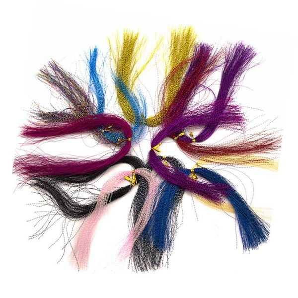 pieces / bag tying flat holo tinsel flash minniw pike saltwater steelhead streamer material braid line
pieces / bag tying flat holo tinsel flash minniw pike saltwater steelhead streamer material braid line