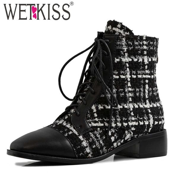 wetkiss lace up ankle boots women chunky heels shoes ladies autumn short booties mix color square toe shoes woman big size 43 210630, Black
wetkiss lace up ankle boots women chunky heels shoes ladies autumn short booties mix color square toe shoes woman big size 43 210630, Black