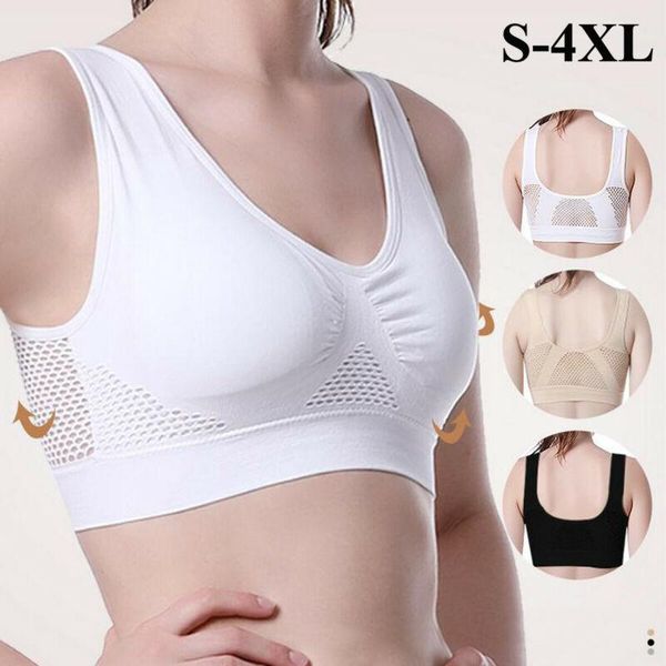gym clothing women's yoga bra high impact support bounce control plus size workout sports bras removable padded fitness tank, White;black
gym clothing women's yoga bra high impact support bounce control plus size workout sports bras removable padded fitness tank, White;black