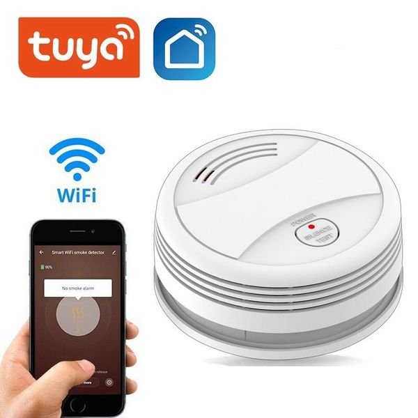 smart home control wifi tuya smoke detector sensor 80db alarm fire protection security life app
smart home control wifi tuya smoke detector sensor 80db alarm fire protection security life app