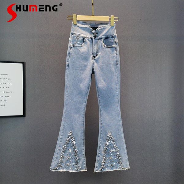 women's jeans 2021 spring summer european sequined diamonds skinny fashionable high waist female trousers slim denim pants, Blue
women's jeans 2021 spring summer european sequined diamonds skinny fashionable high waist female trousers slim denim pants, Blue
