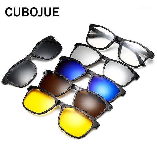 sunglasses cubojue 5 in 1 polarized magnetic eyeglasses frames men tr90 night driving myopia reading clip-on glasses, White;black
sunglasses cubojue 5 in 1 polarized magnetic eyeglasses frames men tr90 night driving myopia reading clip-on glasses, White;black