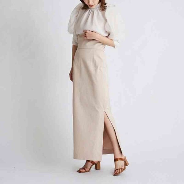 skirts summer women high waist back bandage solid split fork ankle length faldas japan style elegant jupe 0gmu, Black
skirts summer women high waist back bandage solid split fork ankle length faldas japan style elegant jupe 0gmu, Black
