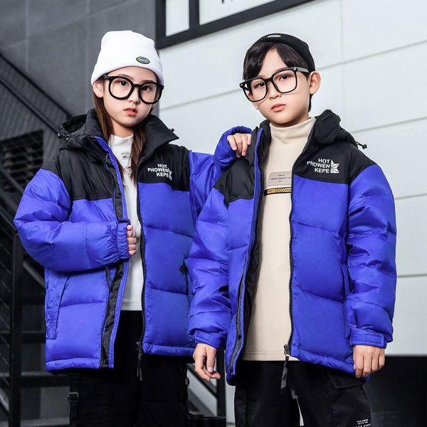 down coat winter children long sleeve hooded cotton jacket girls boys fashion zipper collar baby, Blue;gray
down coat winter children long sleeve hooded cotton jacket girls boys fashion zipper collar baby, Blue;gray