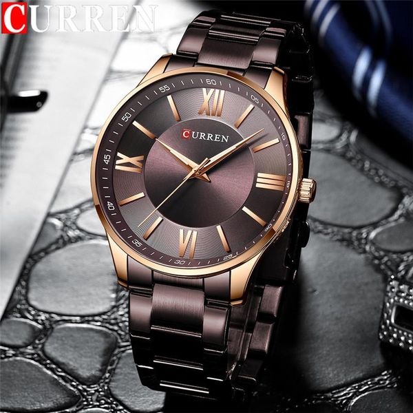 wristwatches curren sport men watch military army business male clock coffee stainless steel quartz man wristwatch gift 838, Slivery;brown
wristwatches curren sport men watch military army business male clock coffee stainless steel quartz man wristwatch gift 838, Slivery;brown