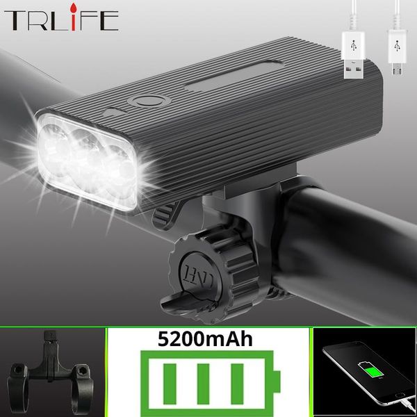 trlife led bicycle lights usb rechargeable 5200mah bike front light 3l2 1200 lumens waterproof led bicycle headlight
trlife led bicycle lights usb rechargeable 5200mah bike front light 3l2 1200 lumens waterproof led bicycle headlight