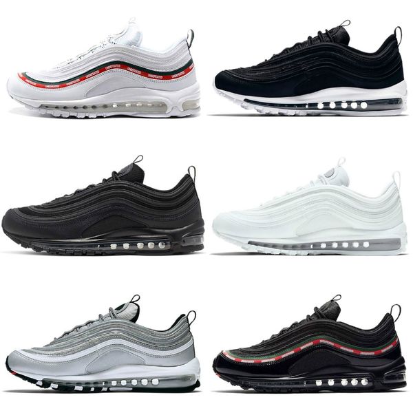97 Running Shoes Men Women Sean Wotherspoon 97s Triple Black White Silver Bullet Gold South Beach Ghost Mens Trainers Sports Sneakers Size 3
97 Running Shoes Men Women Sean Wotherspoon 97s Triple Black White Silver Bullet Gold South Beach Ghost Mens Trainers Sports Sneakers Size 3