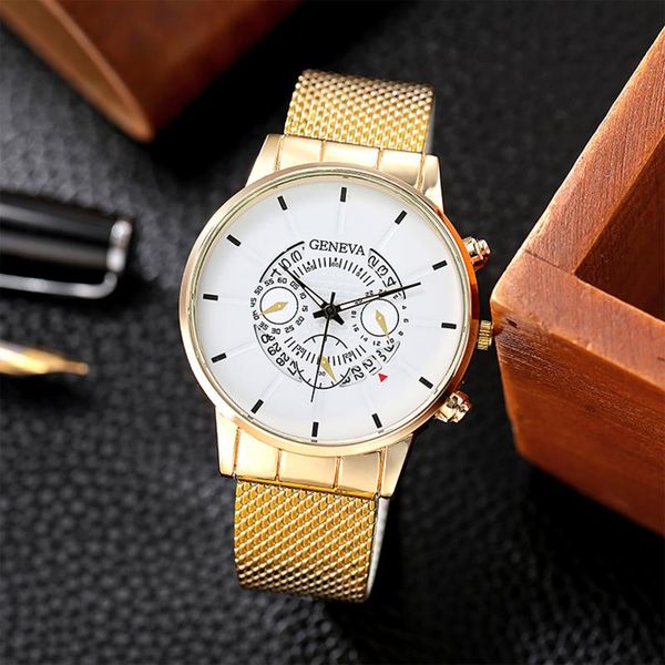 wristwatches men watches luxury stainless steel mesh calendar watch business luminous quartz relogio masculino, Slivery;brown
wristwatches men watches luxury stainless steel mesh calendar watch business luminous quartz relogio masculino, Slivery;brown