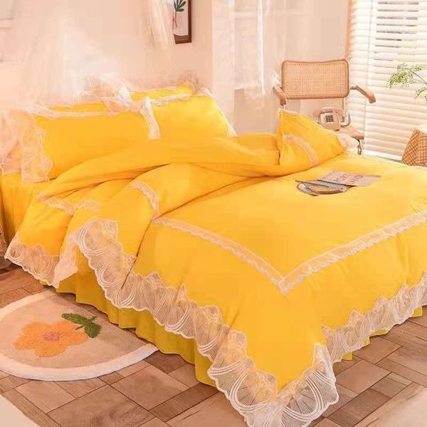bedding sets 4 pcs summer lace solid set washed cotton duvet cover sheet bed skirt pillowcase quilt spring autumn twin
bedding sets 4 pcs summer lace solid set washed cotton duvet cover sheet bed skirt pillowcase quilt spring autumn twin