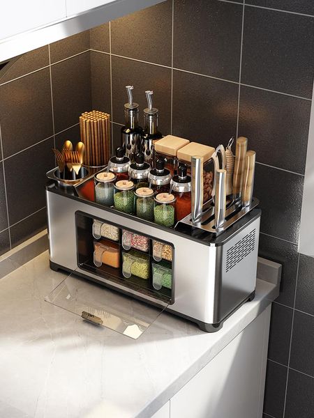 kitchen storage & organization rack seasoning metal multi-function dust condiments knife hanging stainless steel shelf organizer
kitchen storage & organization rack seasoning metal multi-function dust condiments knife hanging stainless steel shelf organizer