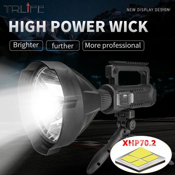 trlife super long-range brightest xhp70.2/xhp50 led torch 7200mah portable searchlight with bracket usb spotlight1
trlife super long-range brightest xhp70.2/xhp50 led torch 7200mah portable searchlight with bracket usb spotlight1